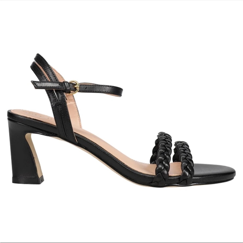 Cole Haan Black Braided Strap Sandals
